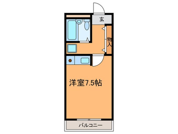 西明石ヤングパレスの物件間取画像